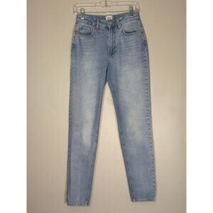 BDG, light wash faded 90s y2k mom jeans, women's 25